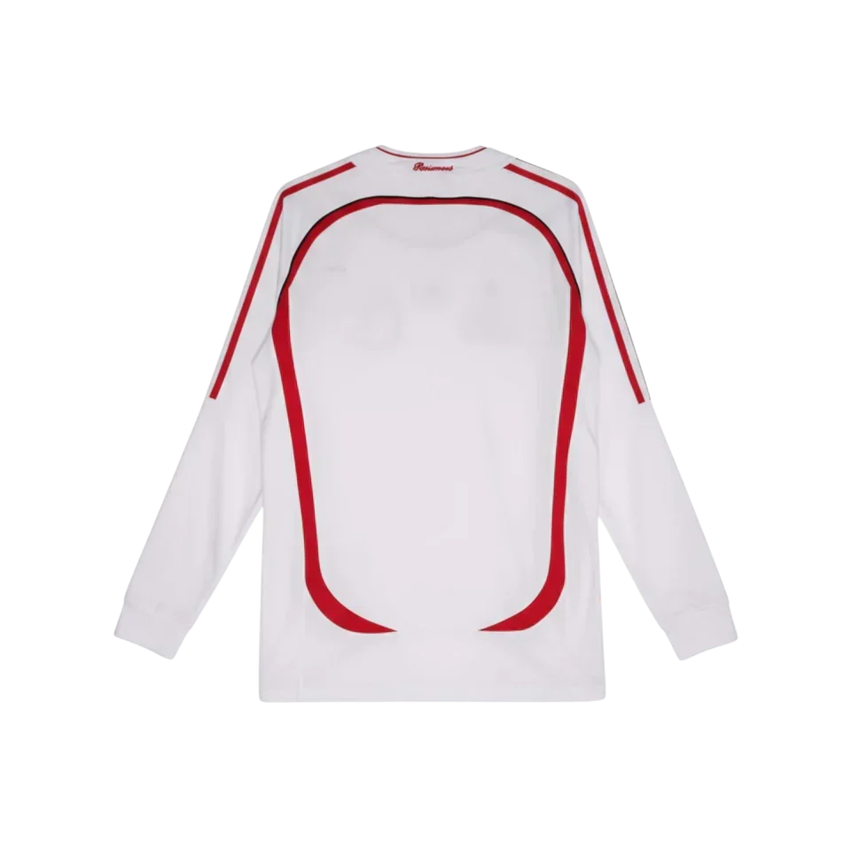 Camisa Milan II 2006/2007 Manga Longa - Retrô - Branca