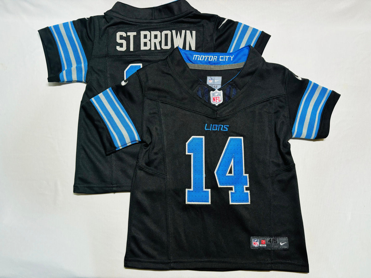 Camisa NFL Baby Jersey Detroit Lions Vapor F.U.S.E. Limited Black