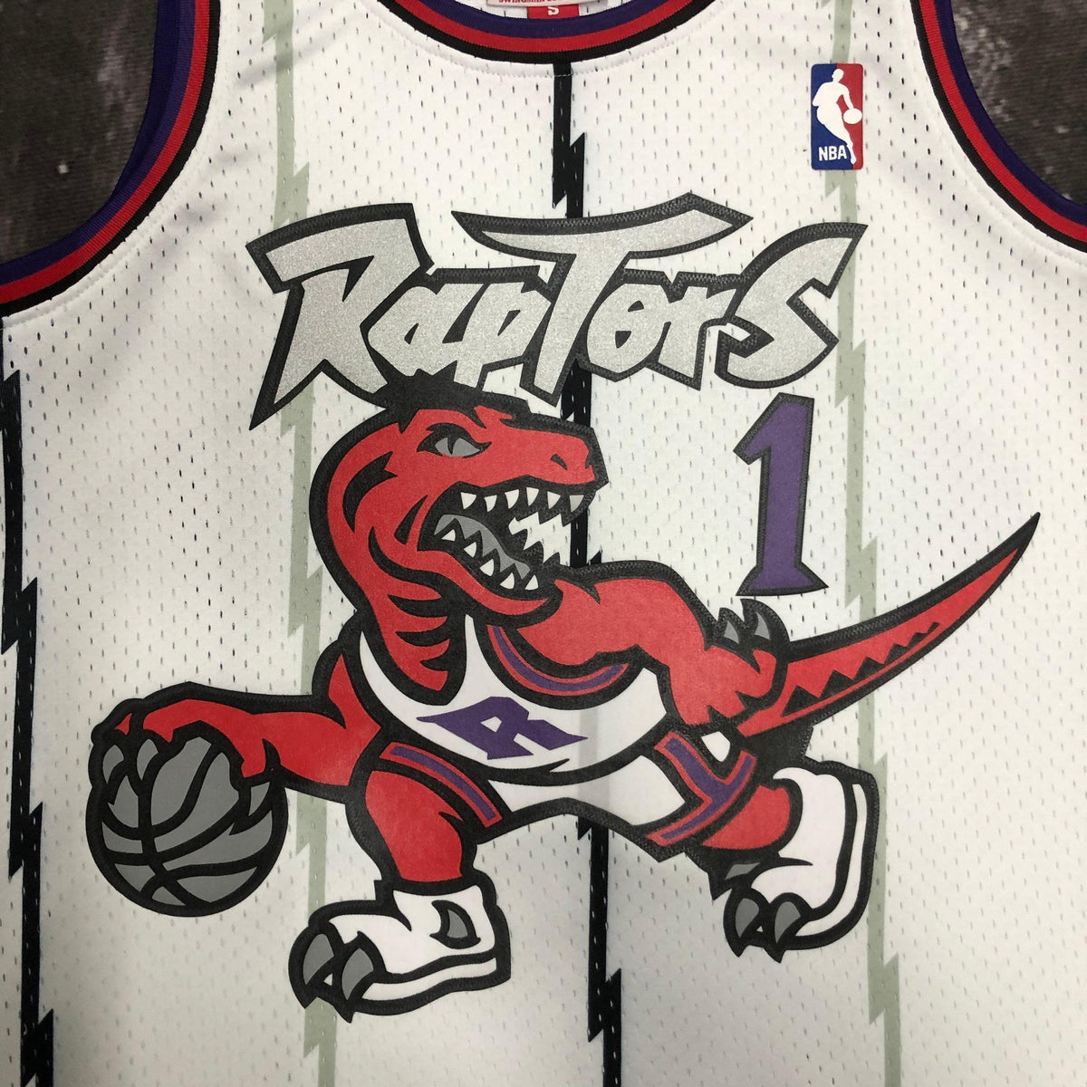 Regata Swingman Toronto Raptors Mitchell & Ness Hardwood Classics 1998/99 Branca