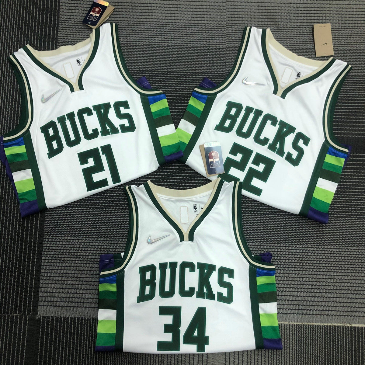 Regata Milwaukee Bucks City Edition Diamante 75th