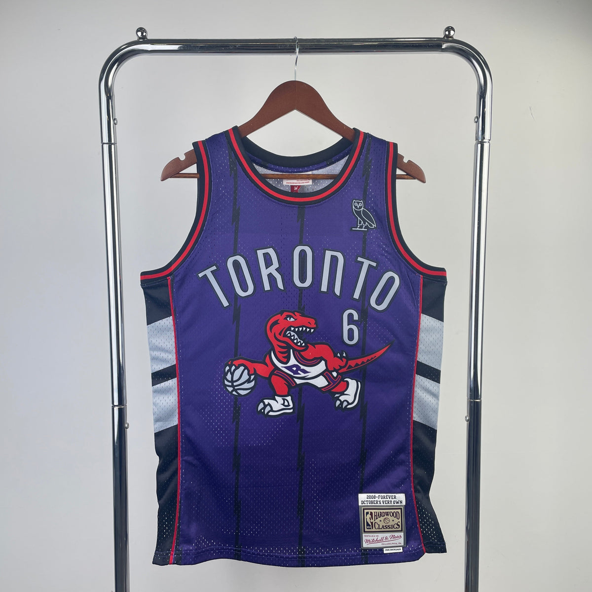 Regata Swingman Toronto Raptors OVO x Mitchell & Ness Roxa