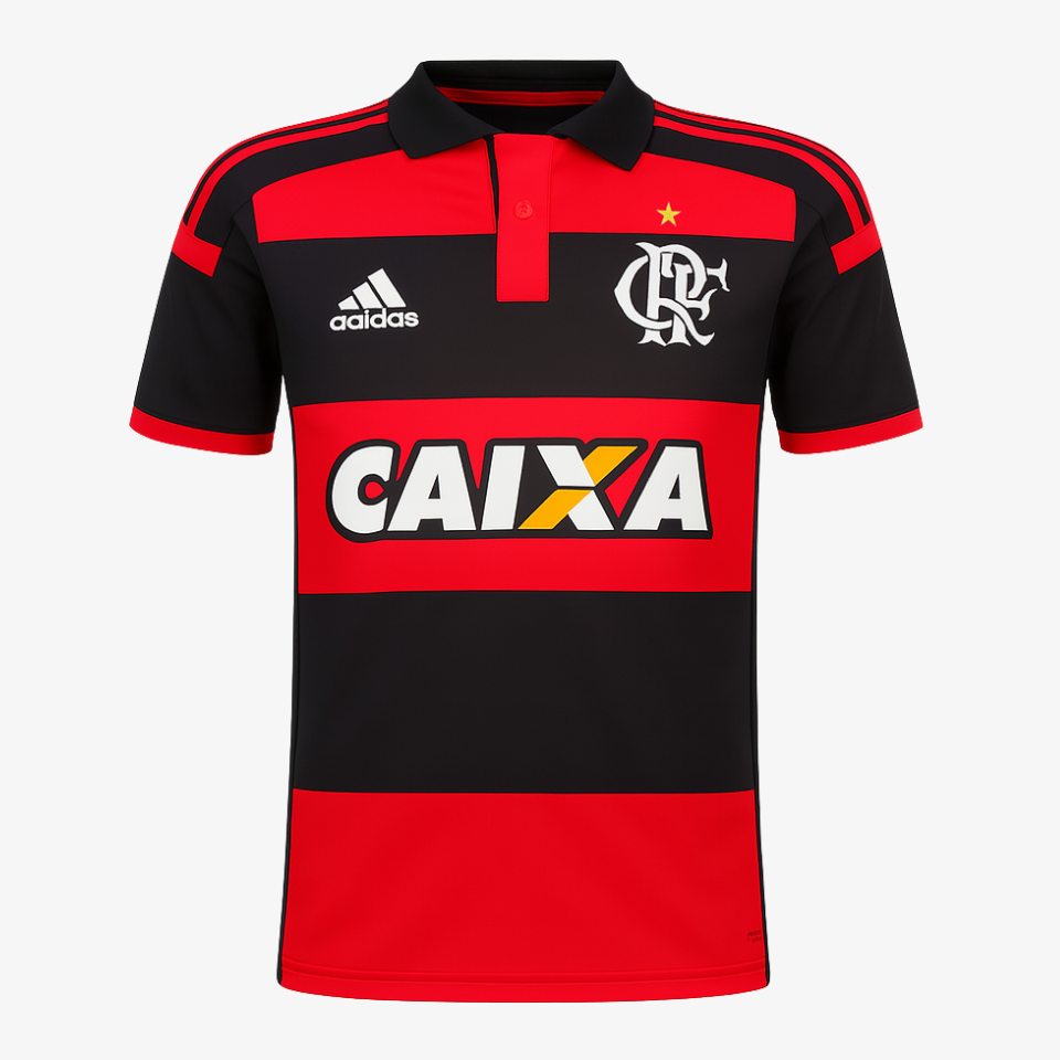 Camisa Adidas Flamengo 2014 I Retrô com Patrocinadores