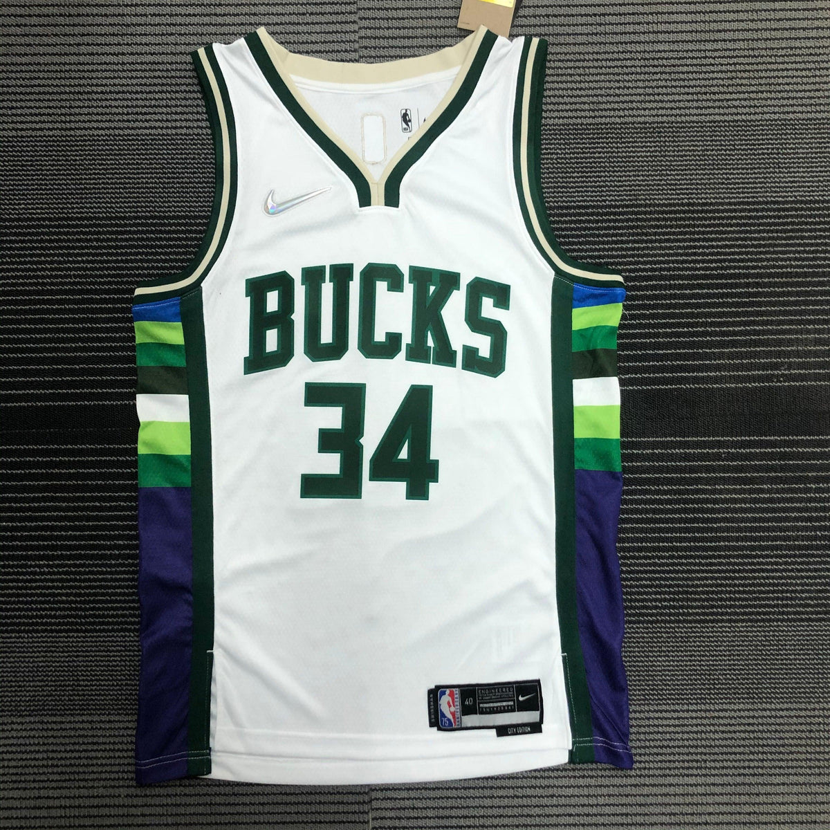 Regata Milwaukee Bucks City Edition Diamante 75th