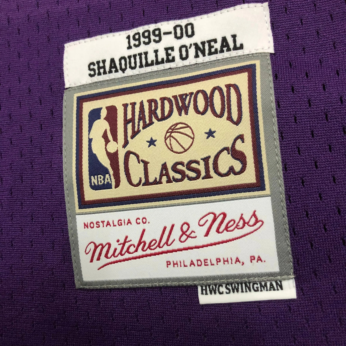 Regata Swingman Los Angeles Lakers Mitchell & Ness Roxa Hardwood Classics 1999/00