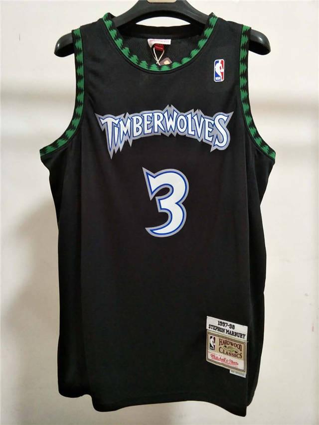 Regata Swingman Minnesota Timberwolves Mitchell & Ness Branca Hardwood Classics 1997/98