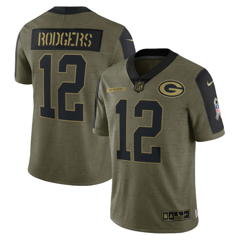 Camisa NFL Green Bay Packer Vapor Limited Jersey Salute To Service 2021