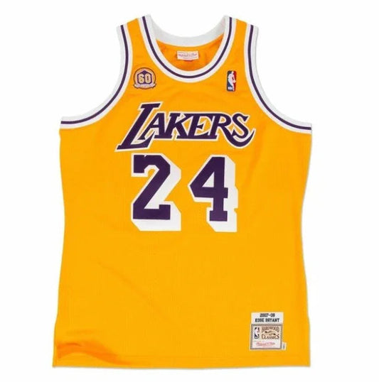 Regata Authentic Los Angeles Lakers 60th Anniversary Mitchell & Ness Hardwood Classics 2007/08