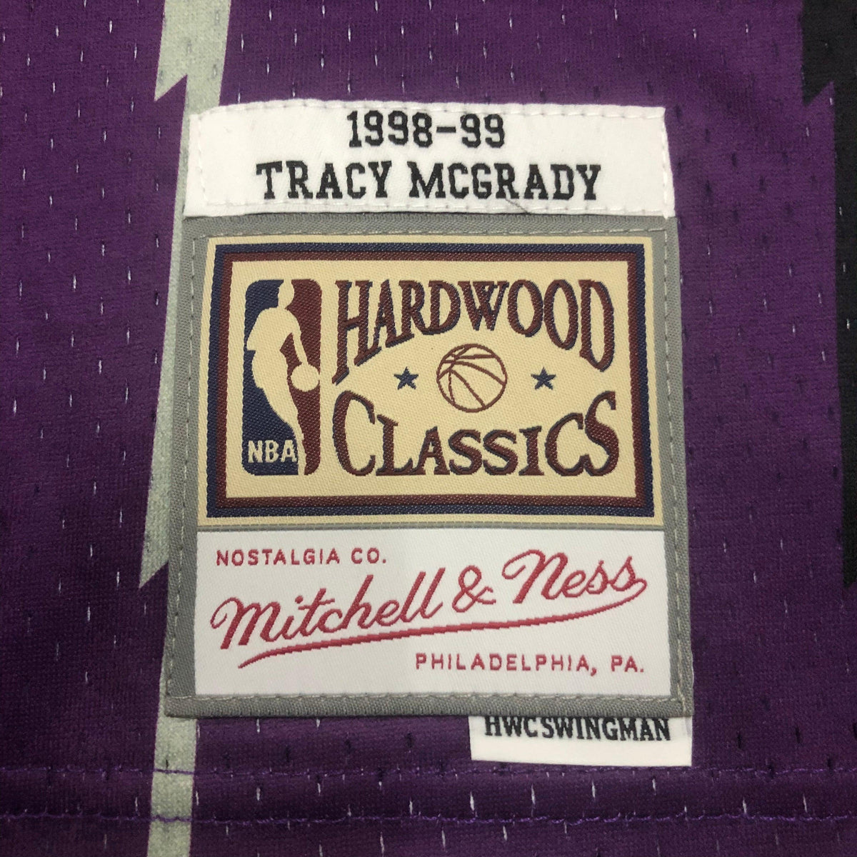 Regata Swingman Toronto Raptors Mitchell & Ness Hardwood Classics 1998/99 Roxa