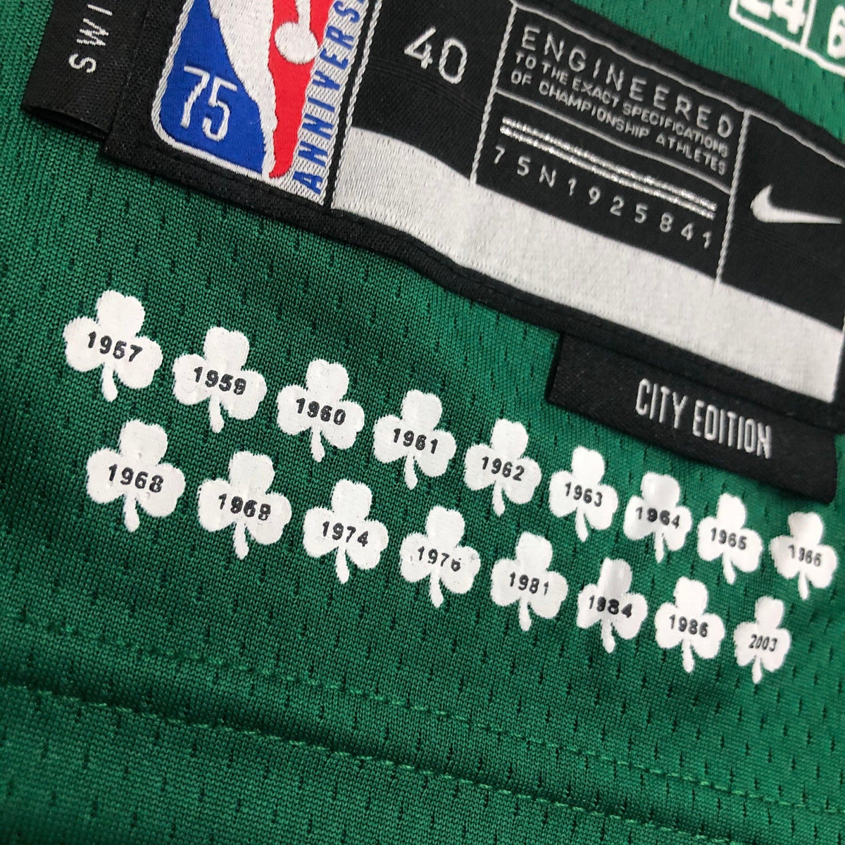 Regata Boston Celtics City Edition Diamante 75th
