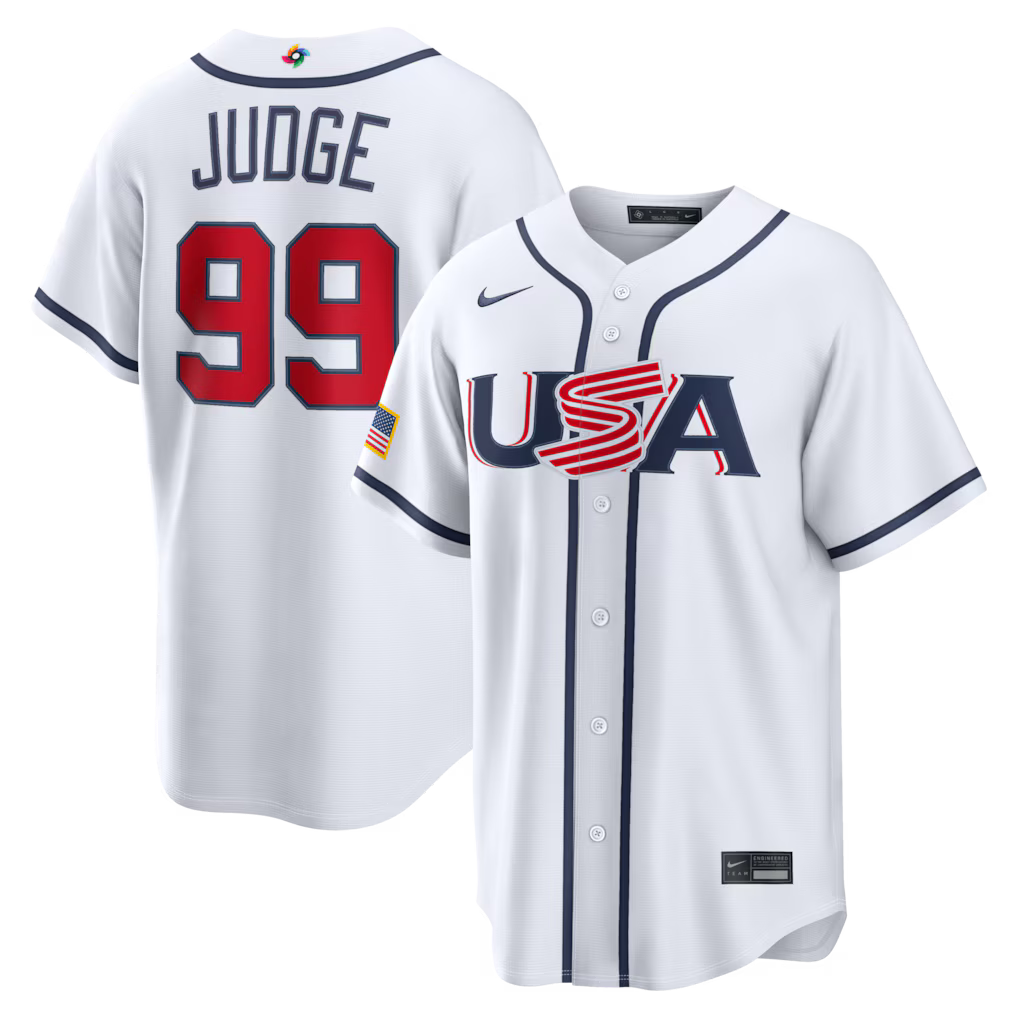 Jersey Beisebol USA WBC 2026 Branca