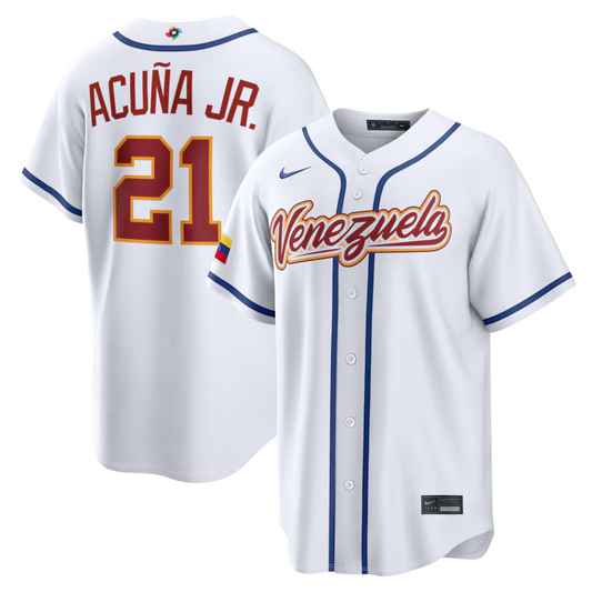 Jersey Beisebol Venezuela WBC 2026 Branca