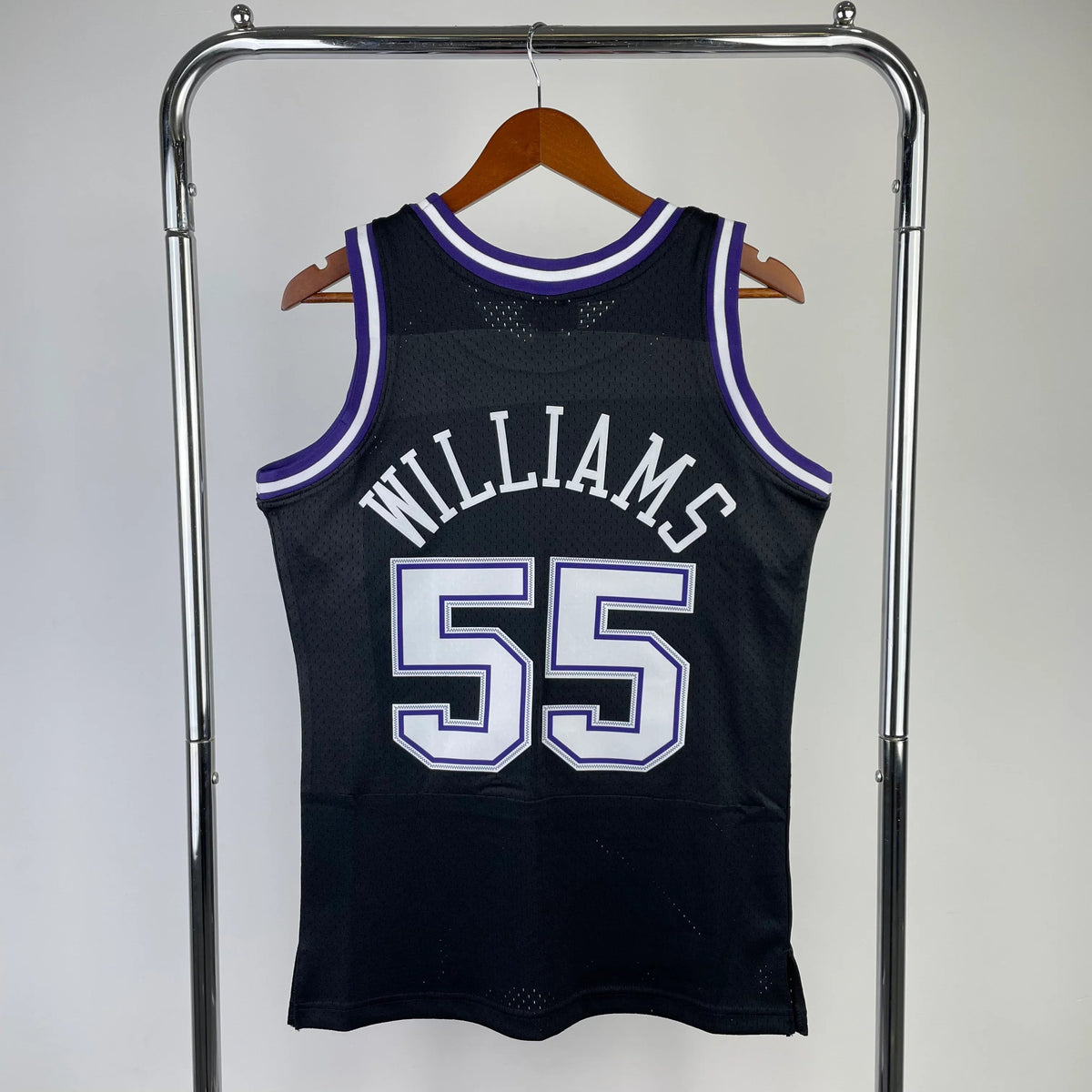Regata Swingman Sacramento Kings Mitchell & Ness Hardwood Classics 2001/02 Preta