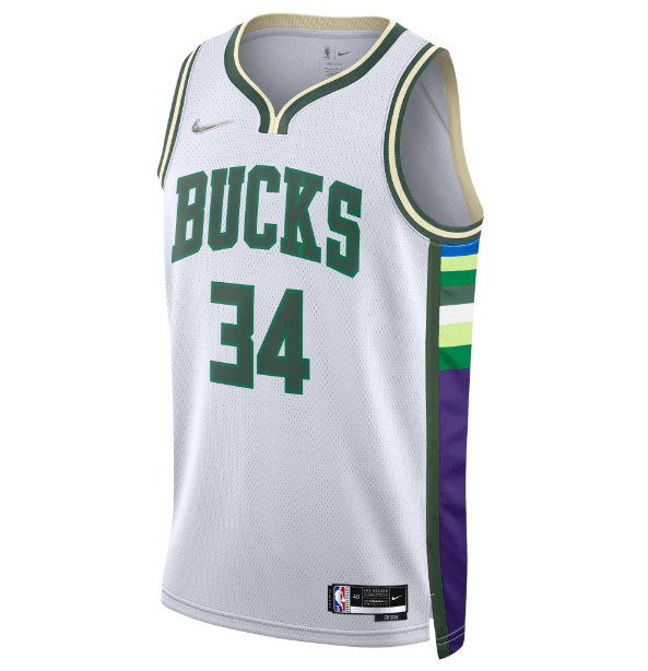 Regata Milwaukee Bucks City Edition Diamante 75th