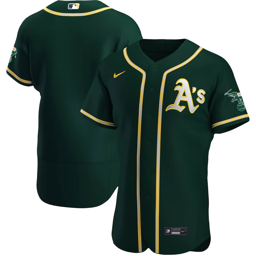 Camisa MLB Oakland Athletics Jersey Verde Authentic