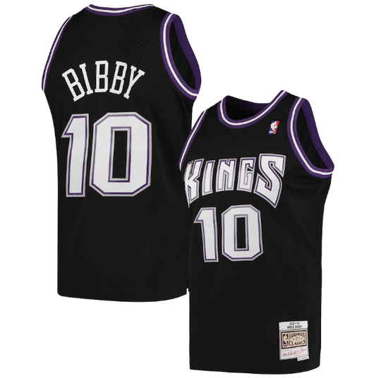 Regata Swingman Sacramento Kings Mitchell & Ness Hardwood Classics 2001/02 Preta