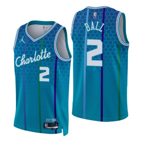 Regata Charlotte Hornets City Edition Diamante 75th