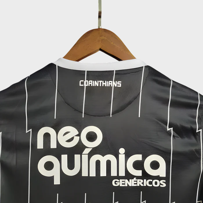 Camisa Corinthians II 2011 Retrô - Preta e Branca