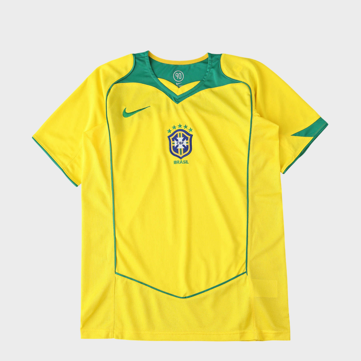 Camisa Seleção Brasileira I 2004 Nike - Retrô - Amarela