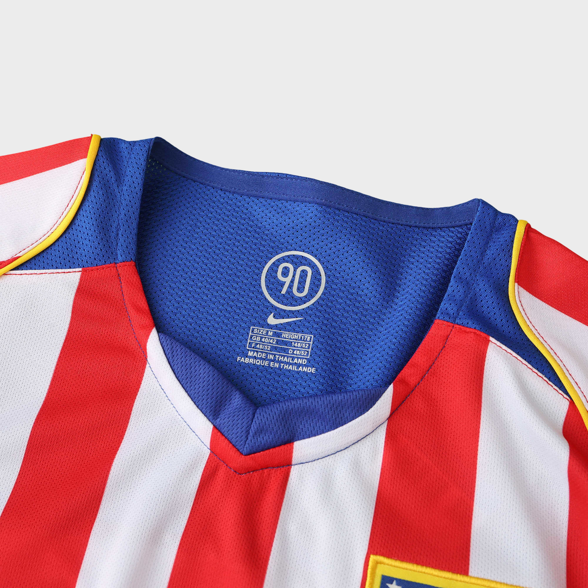 Camisa Atlético de Madrid I 2004/2005 Torcedor Nike Masculina - Retrô