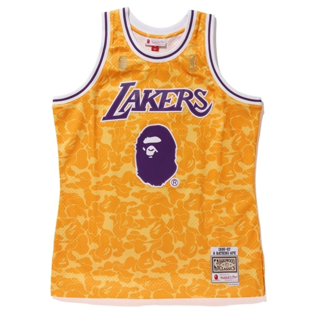 Regata Swingman BAPE X Los Angeles Lakers Mitchell & Ness Hardwood Classics 1996/97