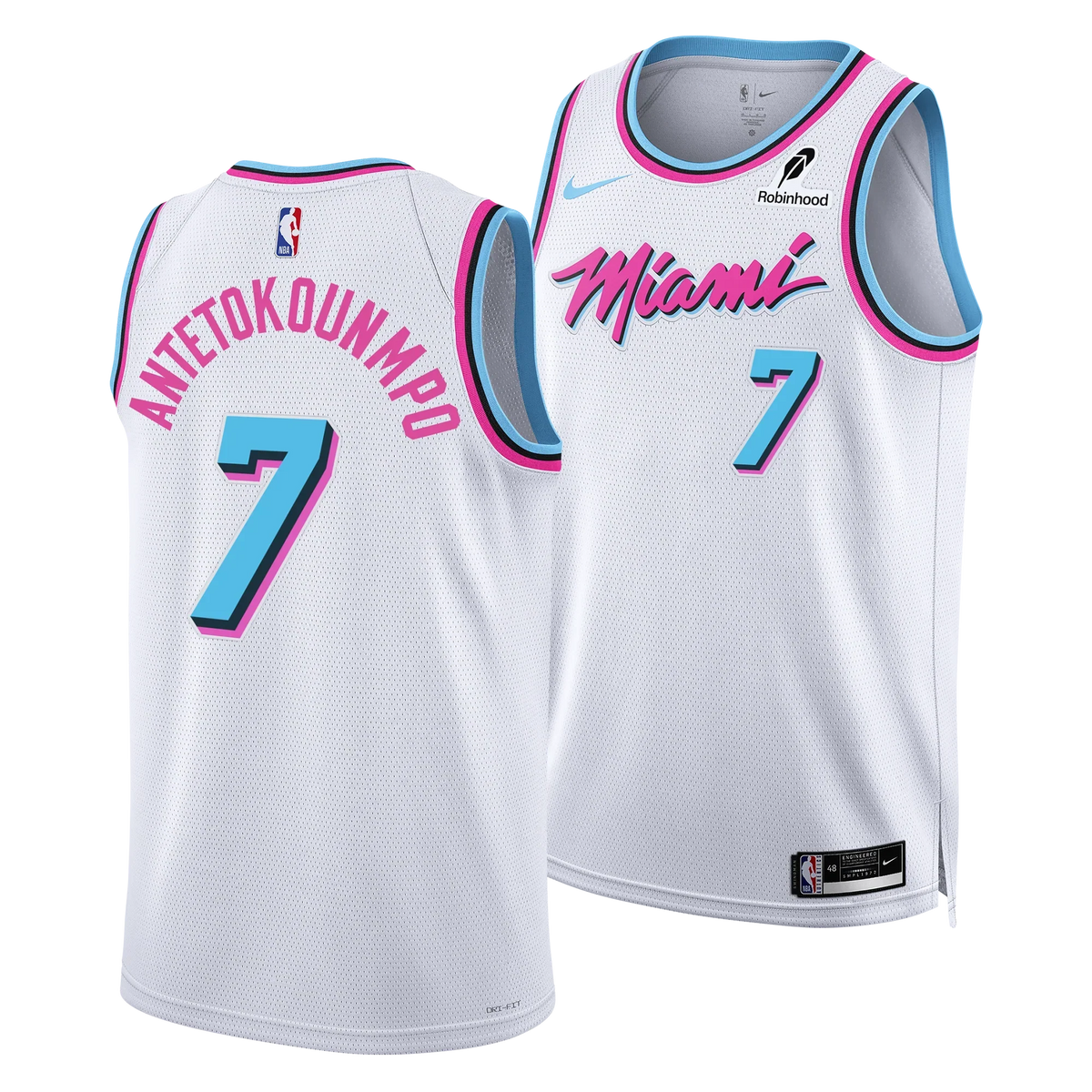 Camisa NBA Miami Heat Vice Edition Giannis Antetokounmpo