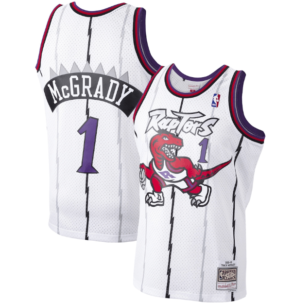 Regata Swingman Toronto Raptors Mitchell & Ness Hardwood Classics 1998/99 Branca