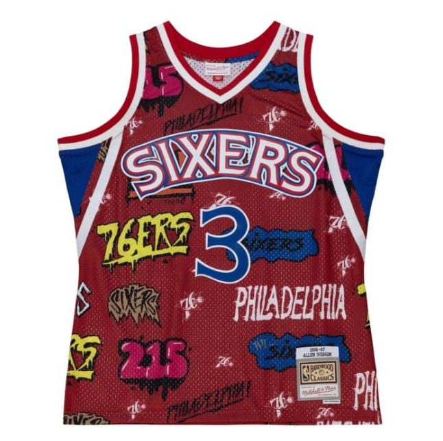 Regata Swingman Slap Sicker Philadelphia 76ers Mitchell & Ness 1996/97